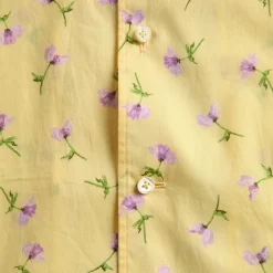 Camp-Collar Printed Cotton Shirt