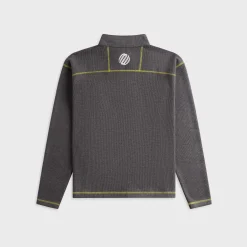 Contrast Stitch Quarter Zip Pullover