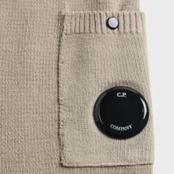 Cotton Chenille Crewneck Lens Sweater