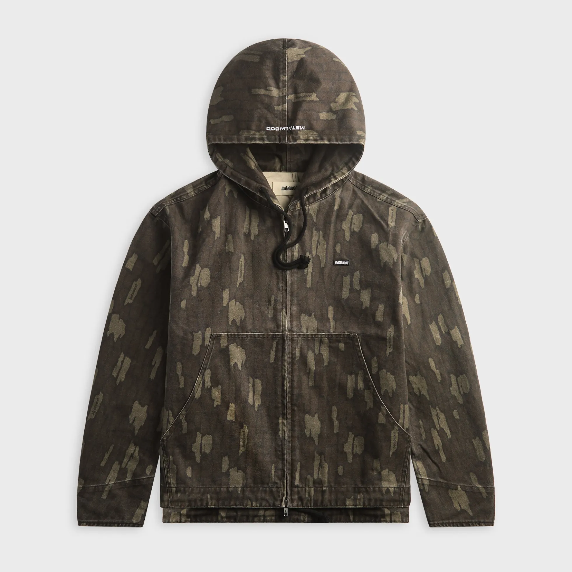 Cotton Twill Zip Hoodie