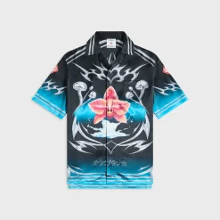 Cuban Collar Short Sleeve Shirt
