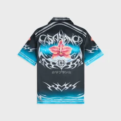 Cuban Collar Short Sleeve Shirt