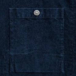 Denim Research Logo Appliqued Cotton Corduroy Overshirt