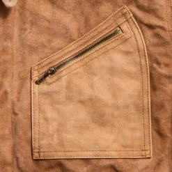 Duck Canvas Kakishibu Dye Zipped Work Jacket