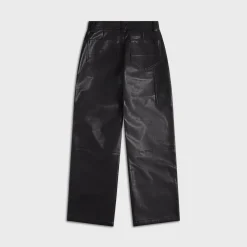 Faux Leather Carpenter Pant