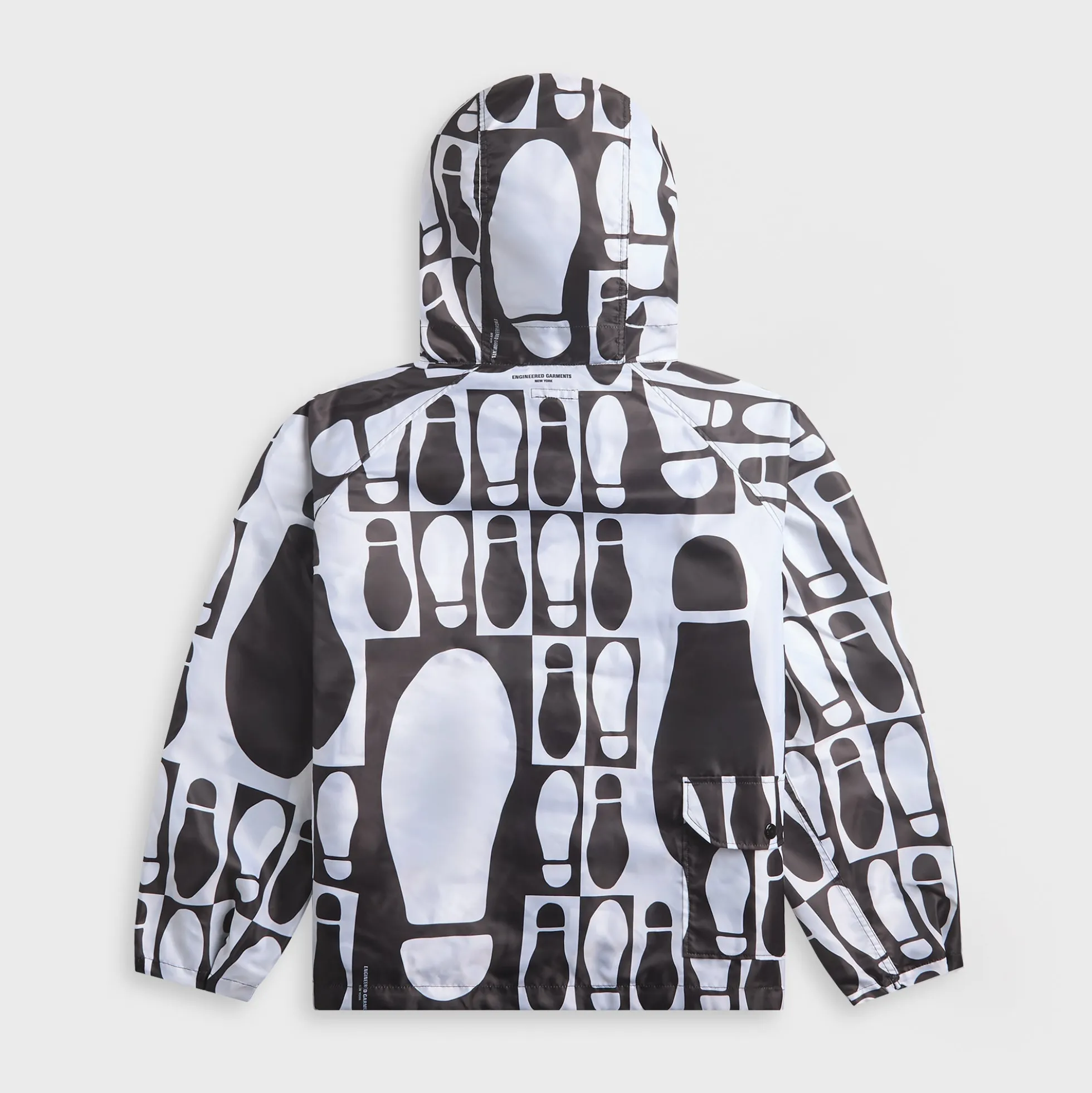 Foot Print Polyester Pilot Twill Parka