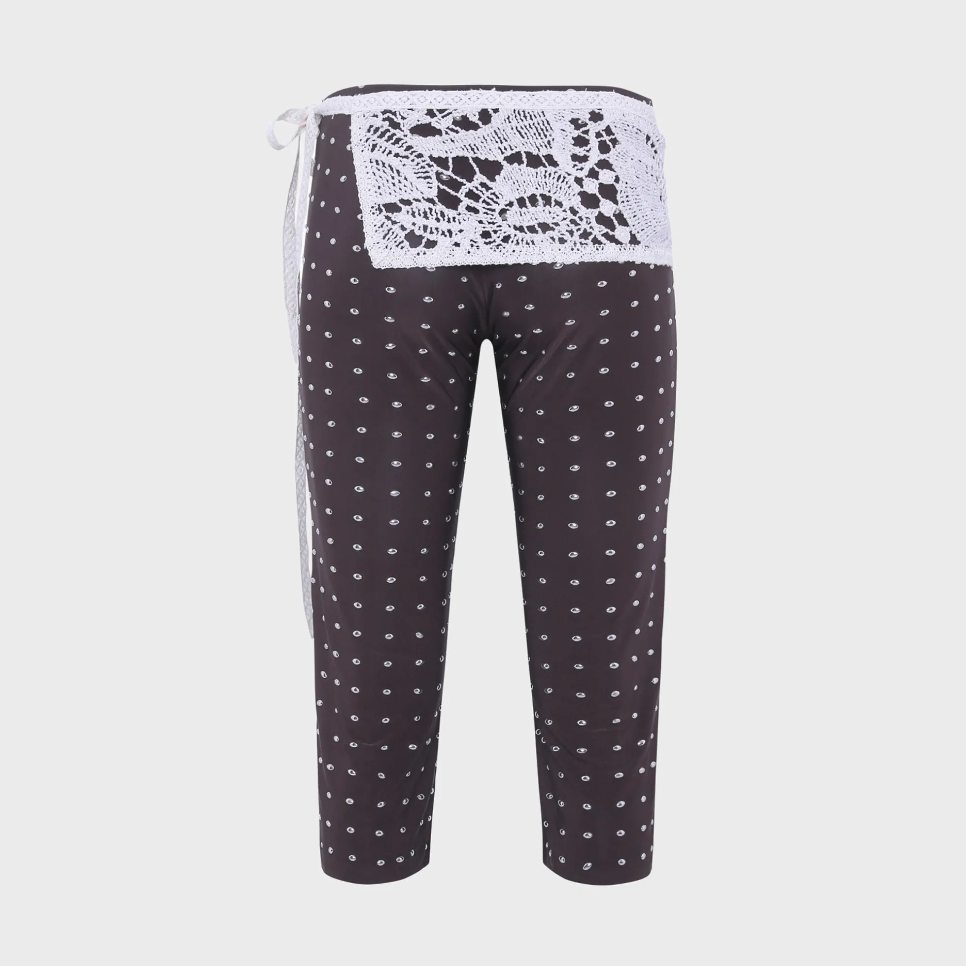Gianna Studded Jersey Capri Pants