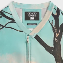 Giorgio Armani & Kith Capri Long Sleeve Zip-Up Shirt