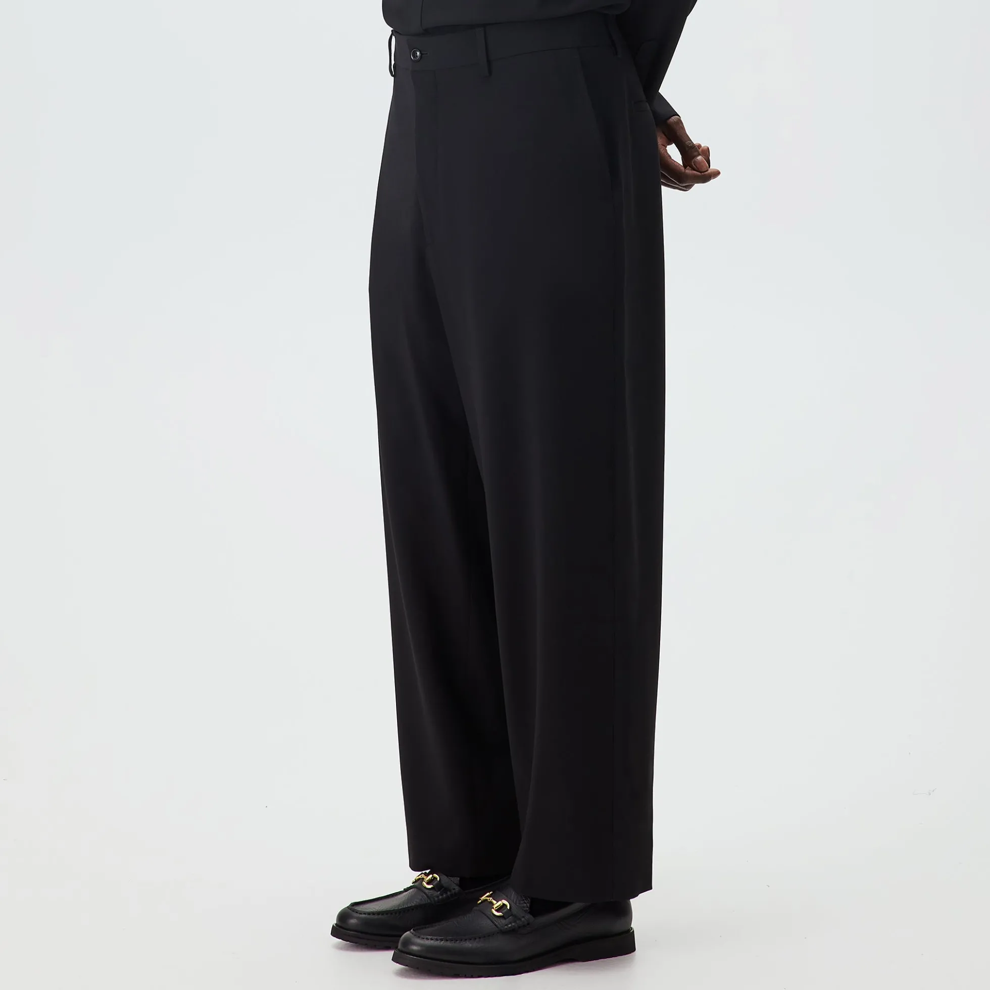 Giorgio Armani & Kith &Kin Milano Crepe Flat Front Trouser