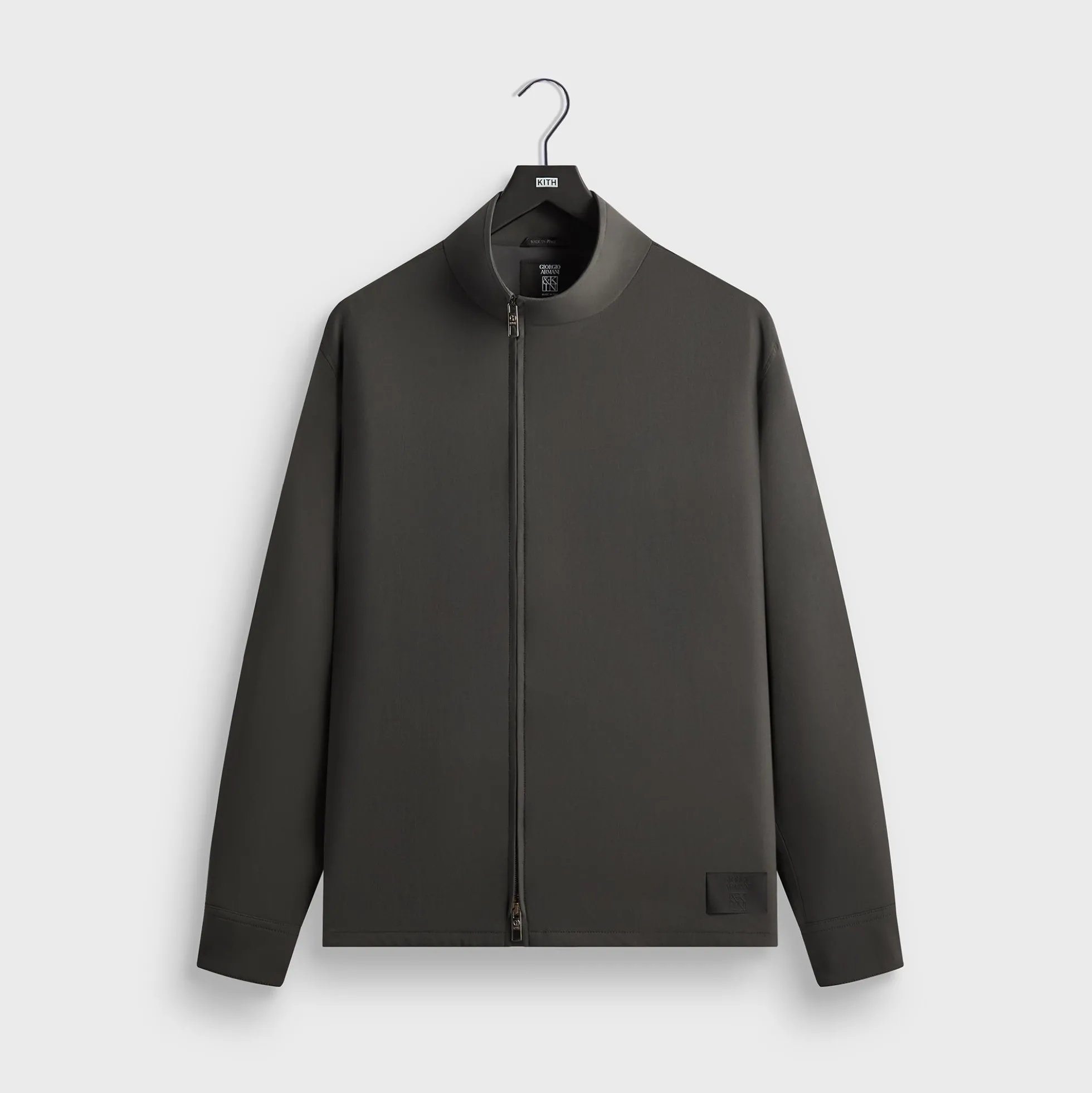 Giorgio Armani & Kith &Kin Asymmetrical Zip Front Shirt