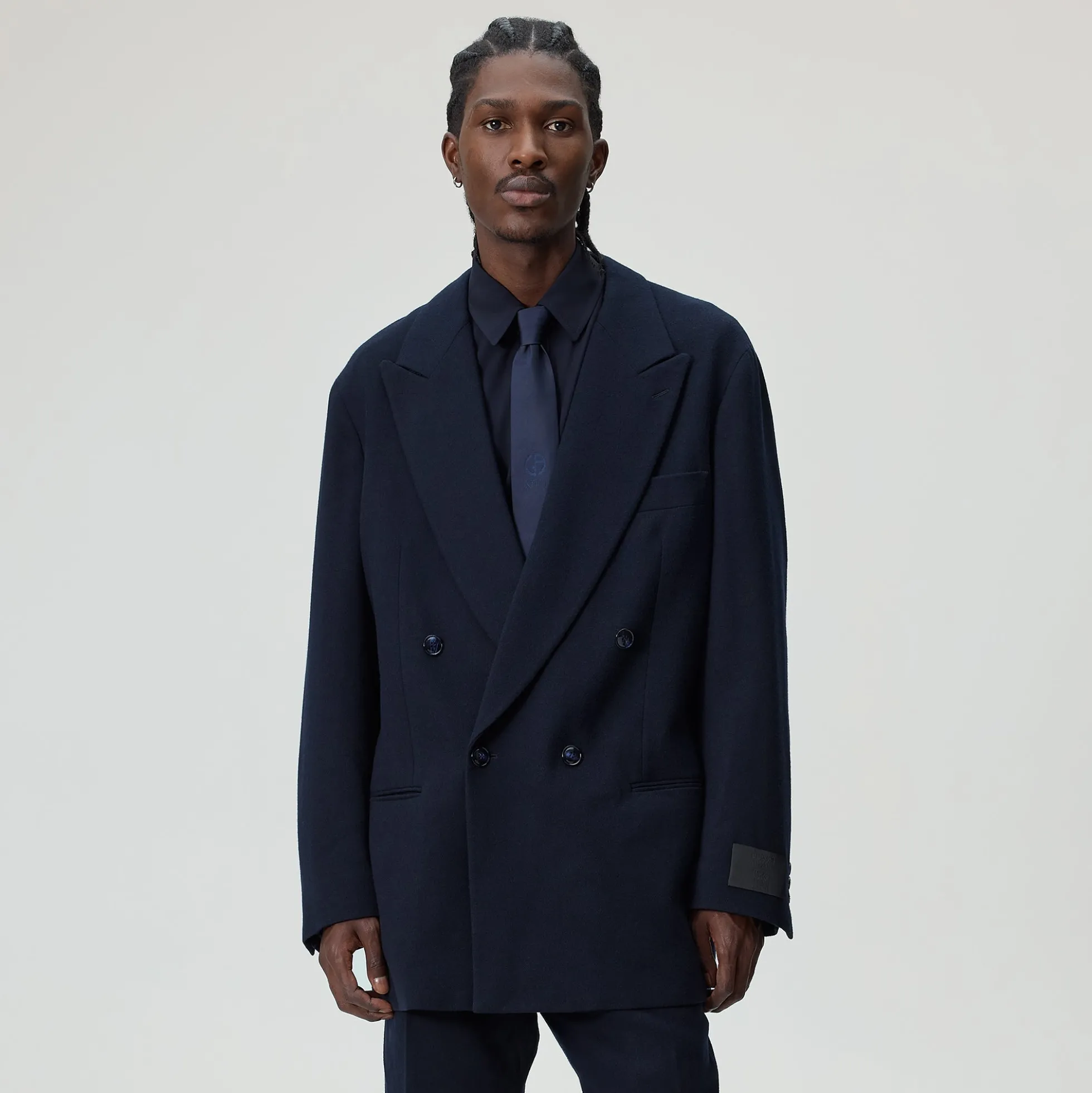 Giorgio Armani & Kith &Kin The Traveler Virgin Wool Double-Breasted Jacket