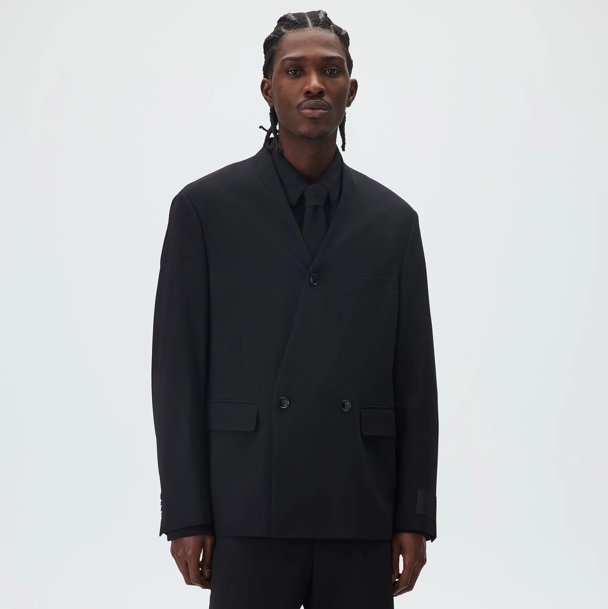 Giorgio Armani & Kith &Kin Milano Crepe Collarless Jacket