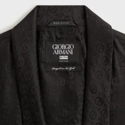 Giorgio Armani & Kith Monogram Long Sleeve Thompson Crossover Shirt