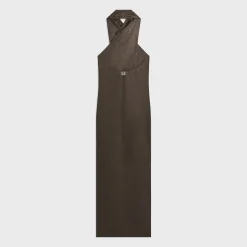 Giorgio Armani & Kith Women Silk Wrap Halter Cover Up