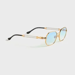 Hustler Double Rope Edition 18KT Two-Tone Gold Sunglasses