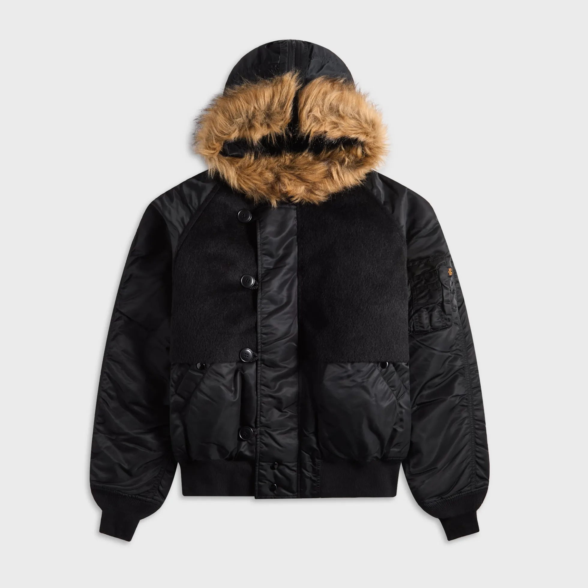 Junya Watanabe MAN Fur Trim Puffer Jacket