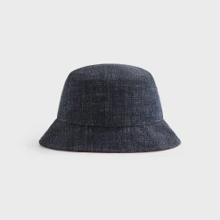 &Kin Wool Denim Dawson Bucket Hat