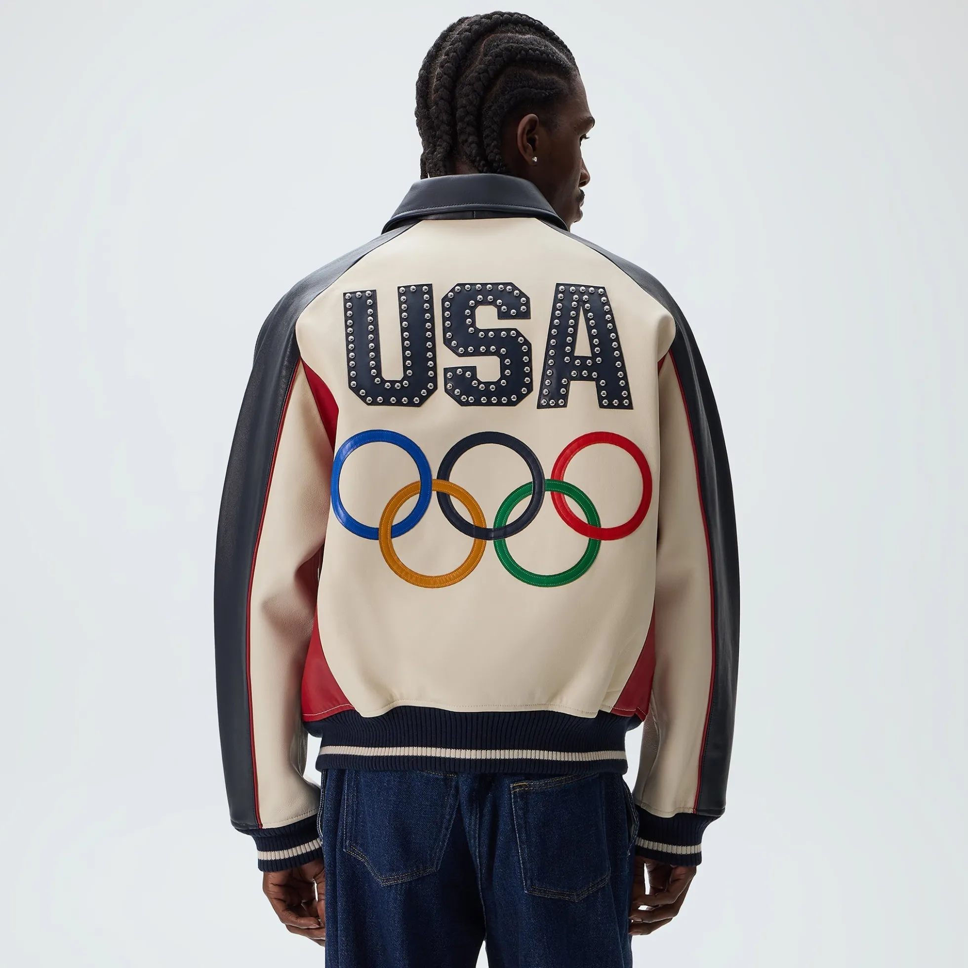 Kith & AVIREX for Team USA Leather Bomber Jacket