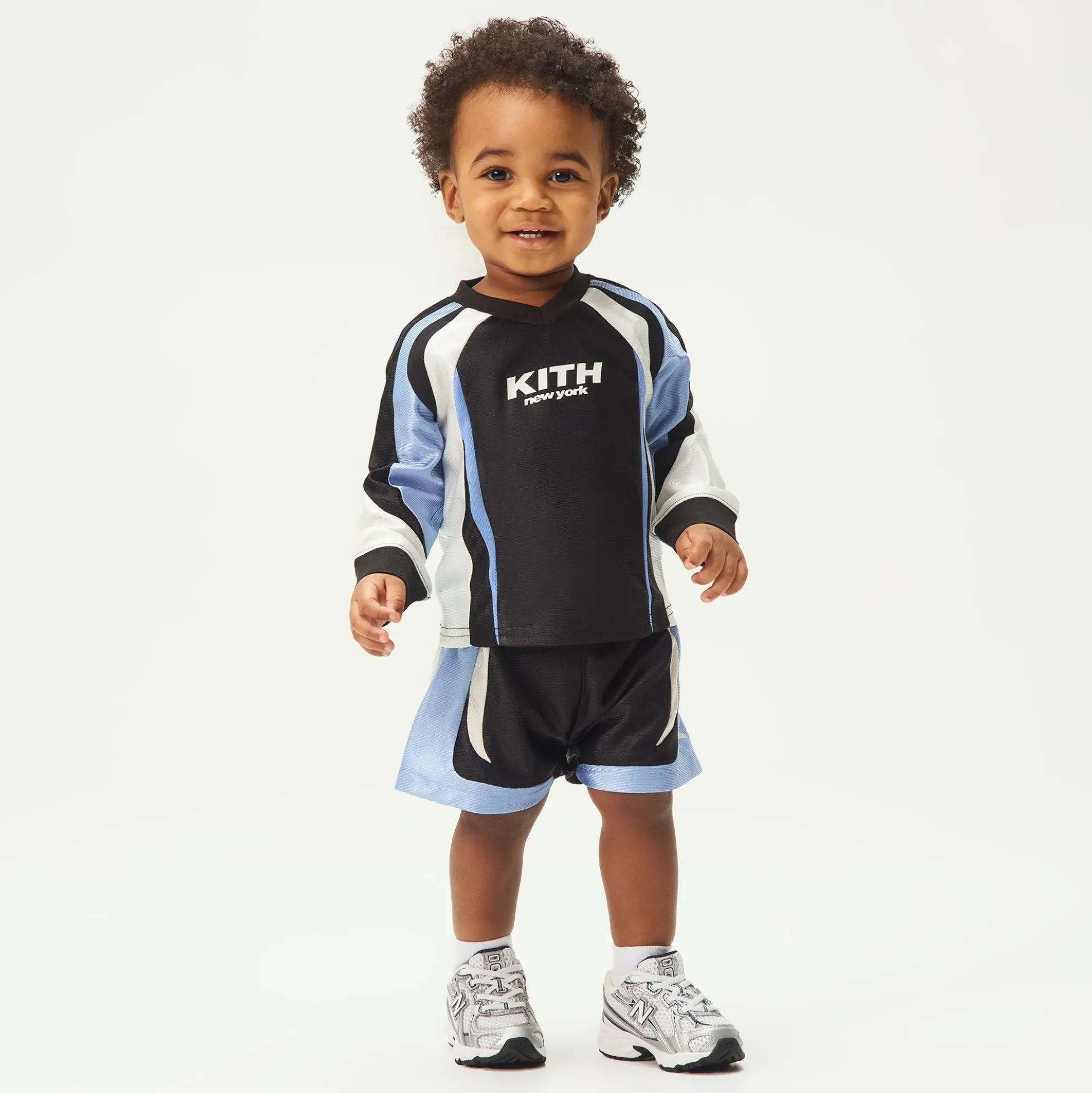 Kith Baby Blocked Ridley Tech Long Sleeve Tee
