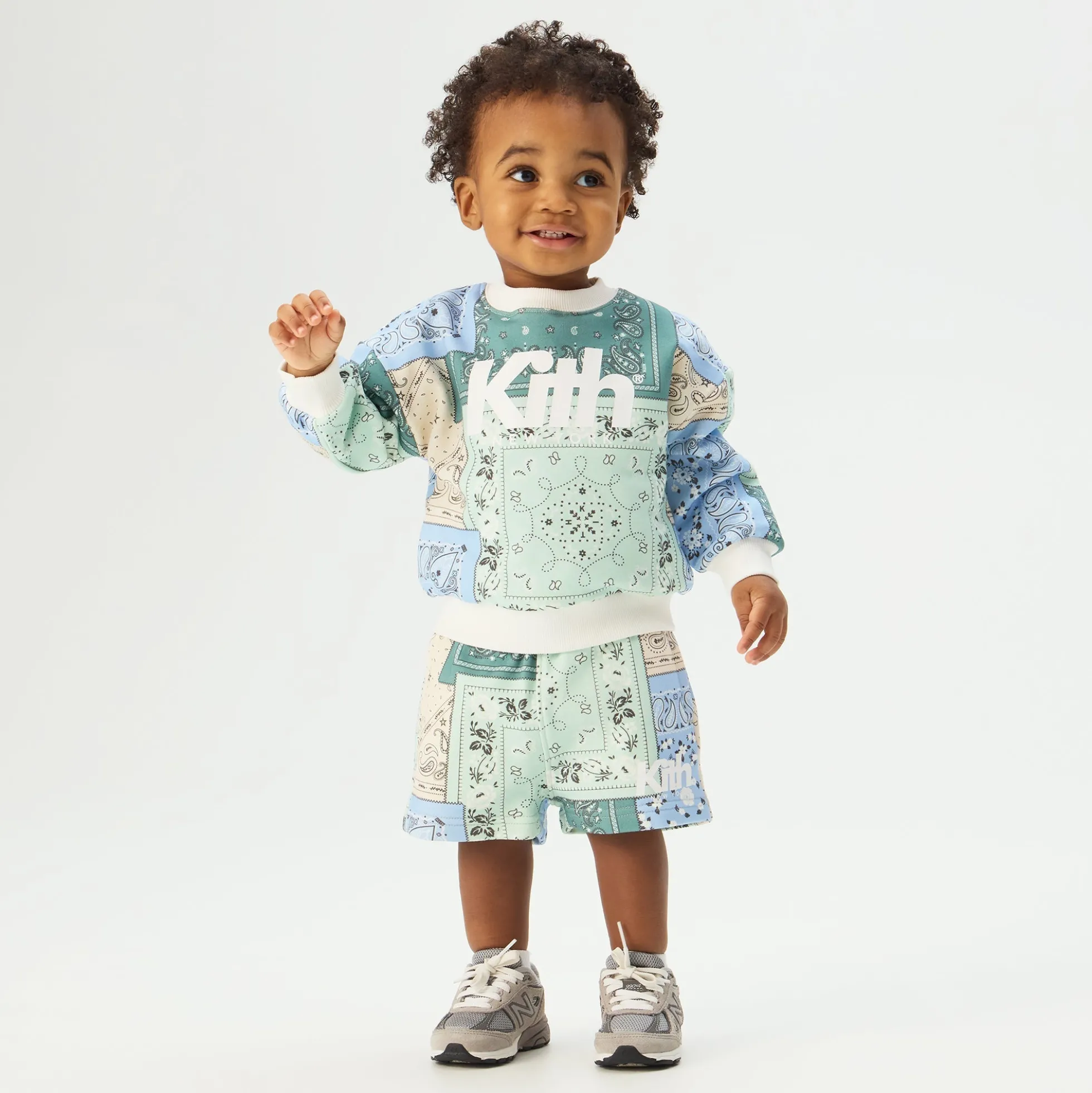 Kith Baby Deconstructed Bandana Nelson Crewneck