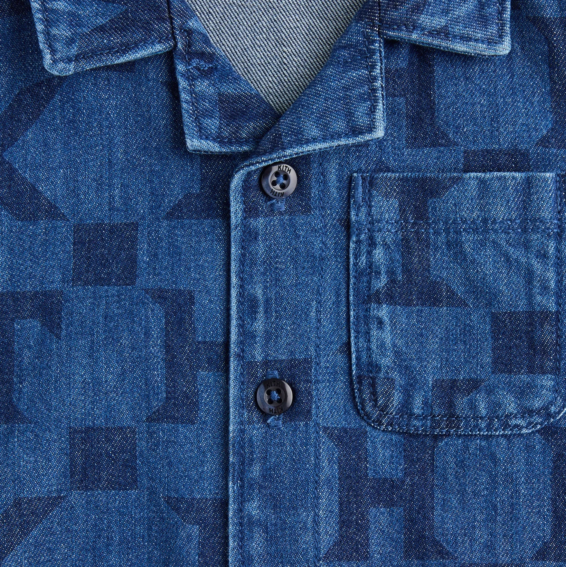 Kith Baby Monogram Denim Belmont Shortall