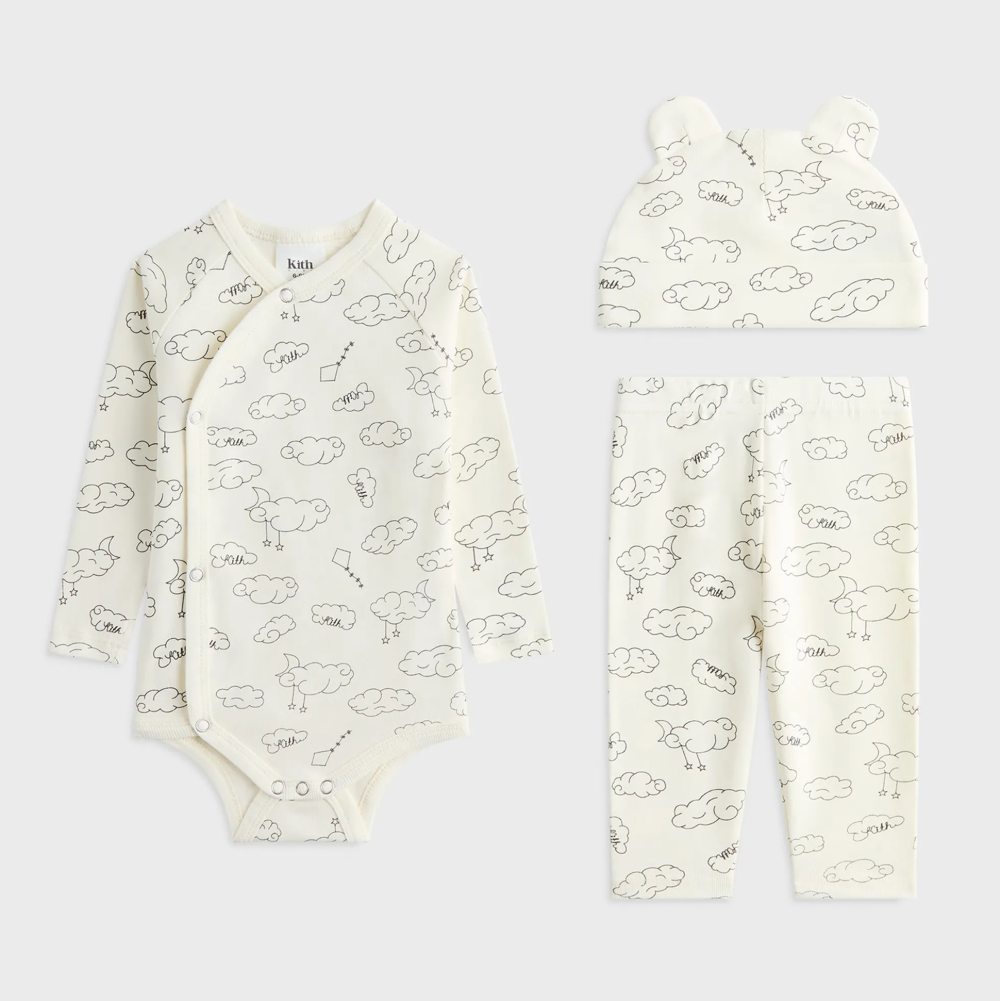 Kith Baby Printed Ribbed Bodysuit Set