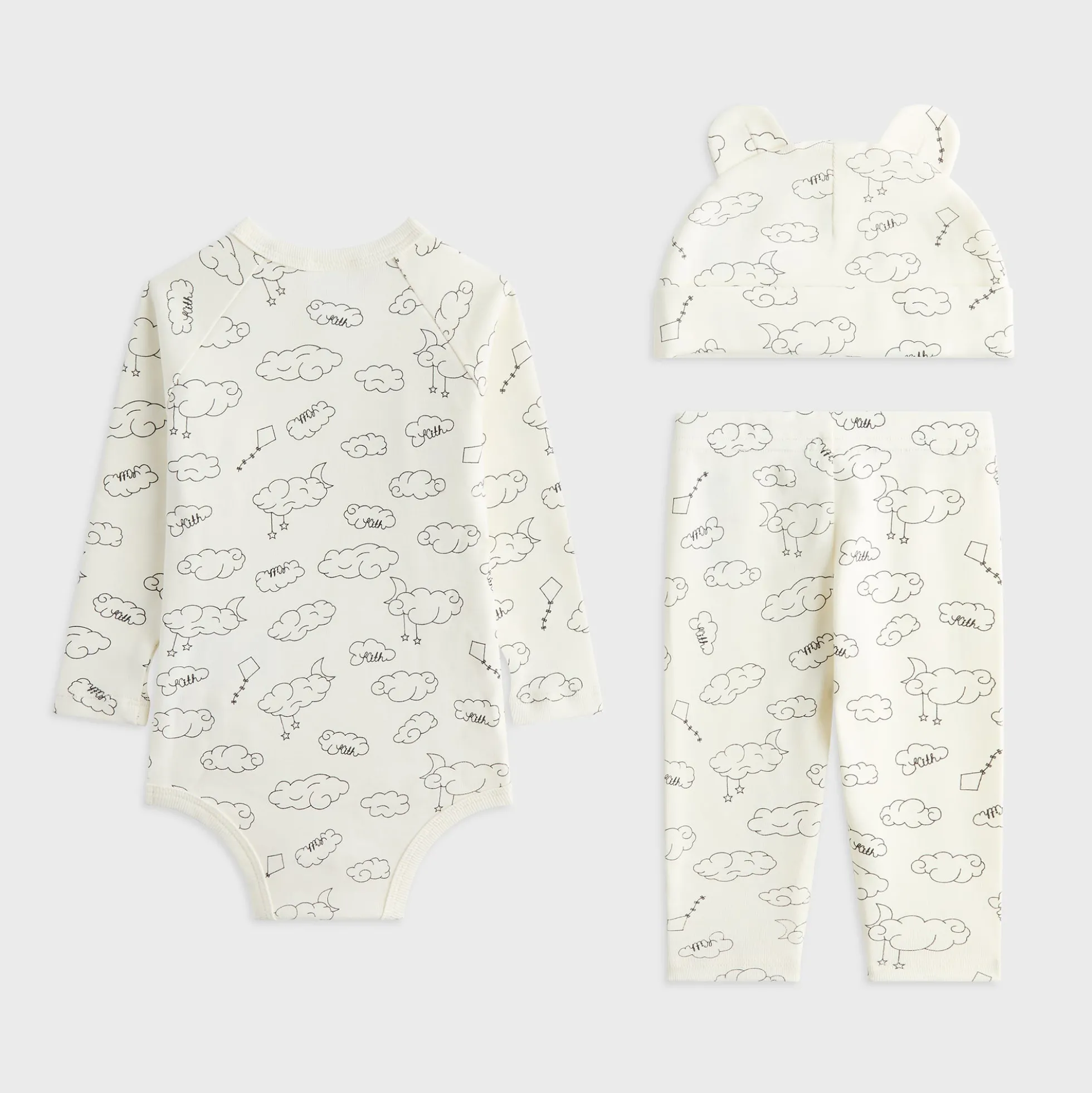 Kith Baby Printed Ribbed Bodysuit Set