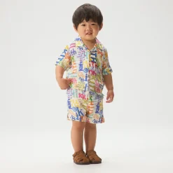 Kith Baby Sketched Monogram Thompson Camp Shirt