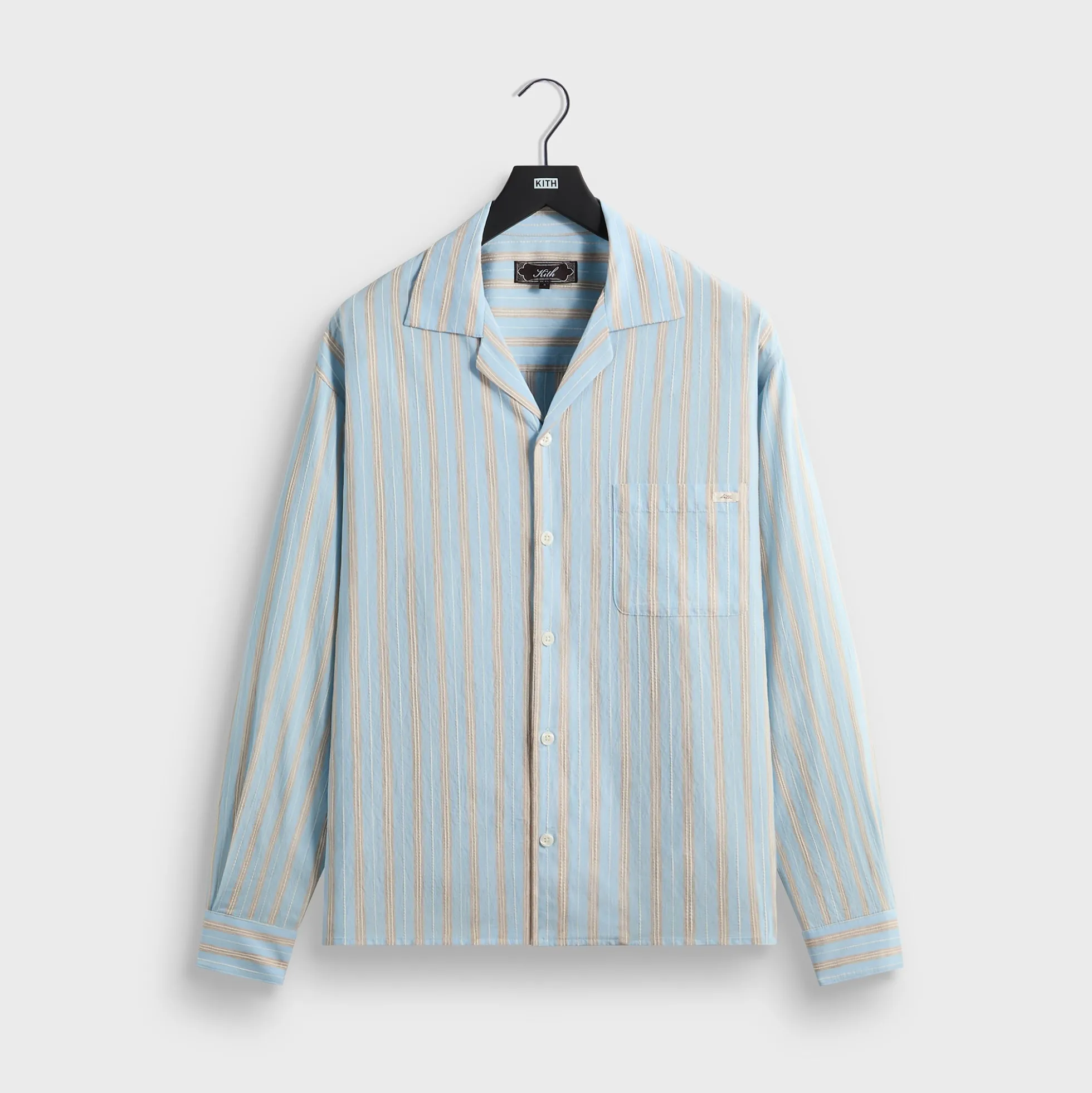 Kith Barre Stripe Long Sleeve Gianni Shirt