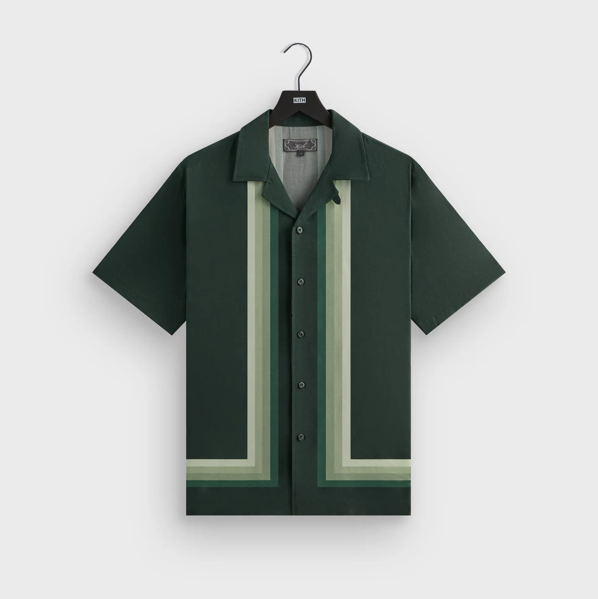 Kith Border Stripe Thompson Camp Collar Shirt