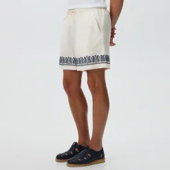 Kith Cupro Linen Cedar Short
