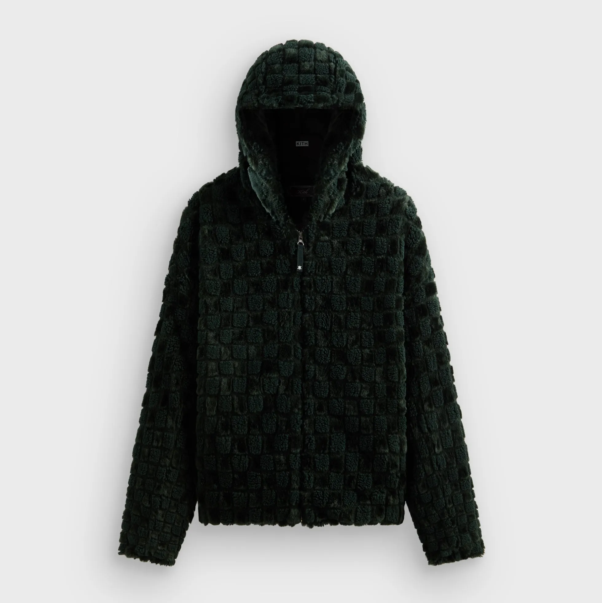 Kith Faux Fur Cropped Hoodie Bomber