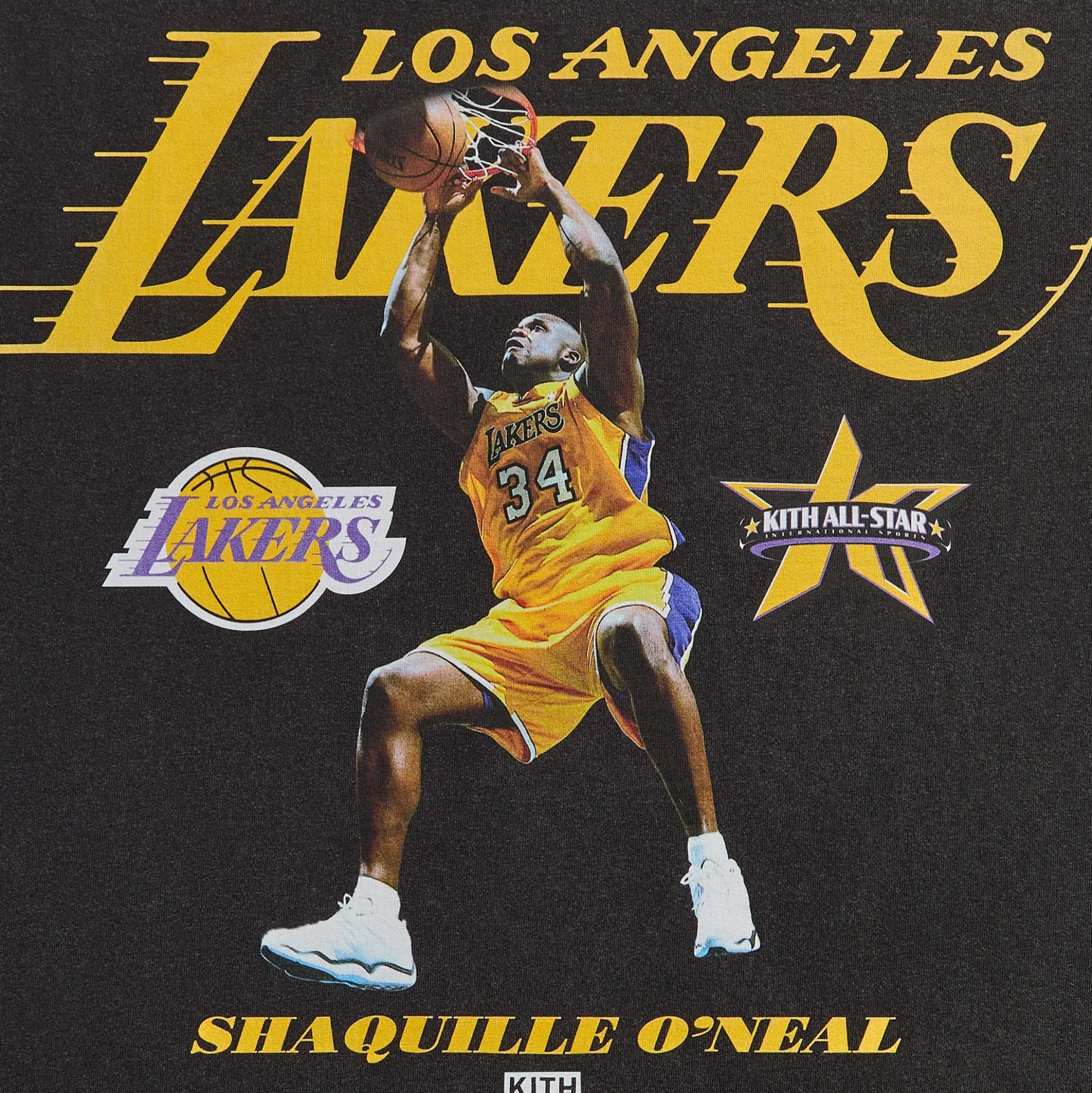 Kith for NBA All-Star Los Angeles Lakers Shaquille O'Neal Vintage Tee