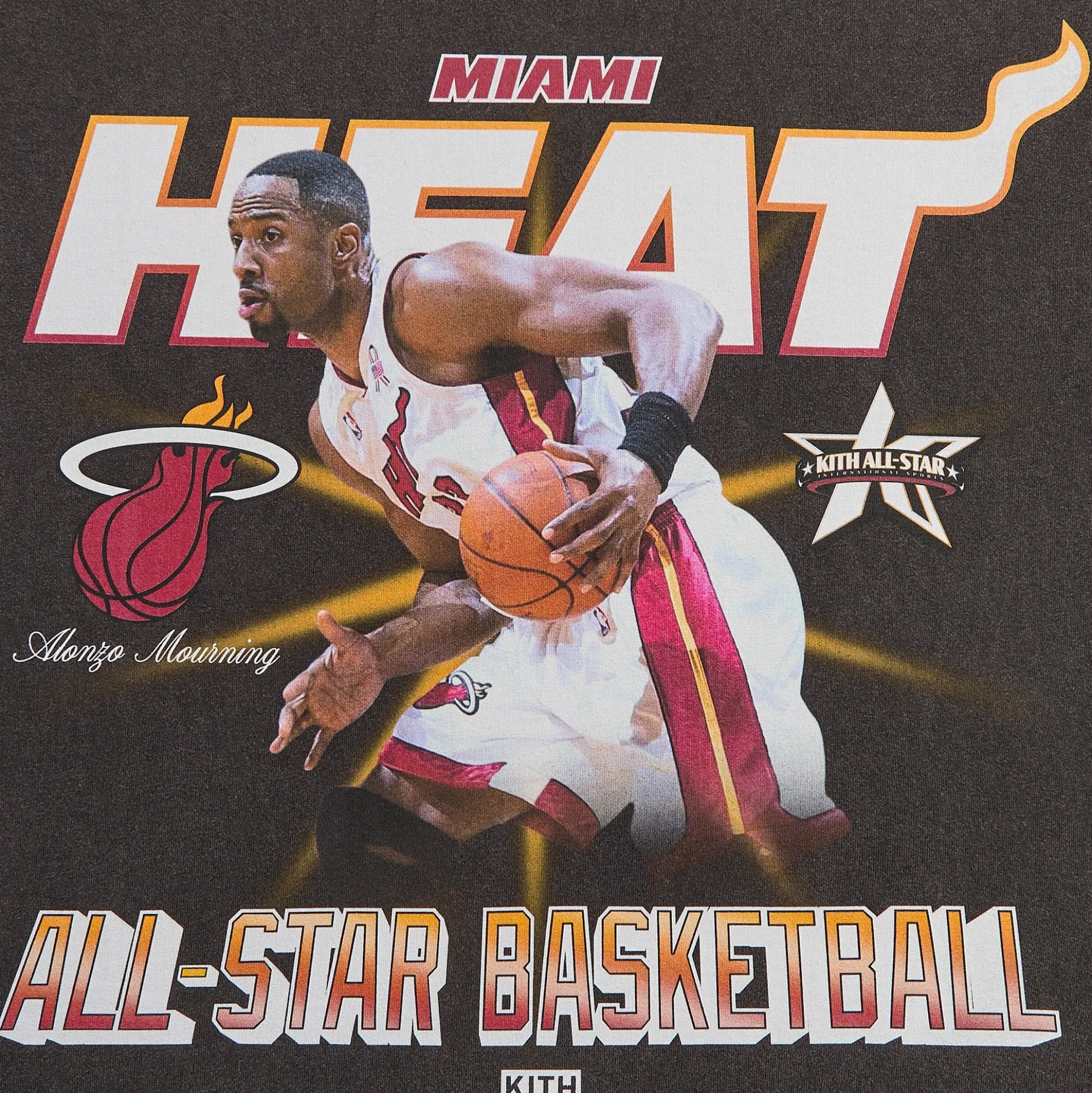 Kith for NBA All-Star Miami Heat Alonzo Mourning Vintage Tee