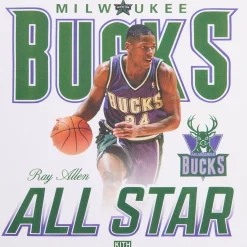 Kith for NBA All-Star Milwaukee Bucks Ray Allen Vintage Tee