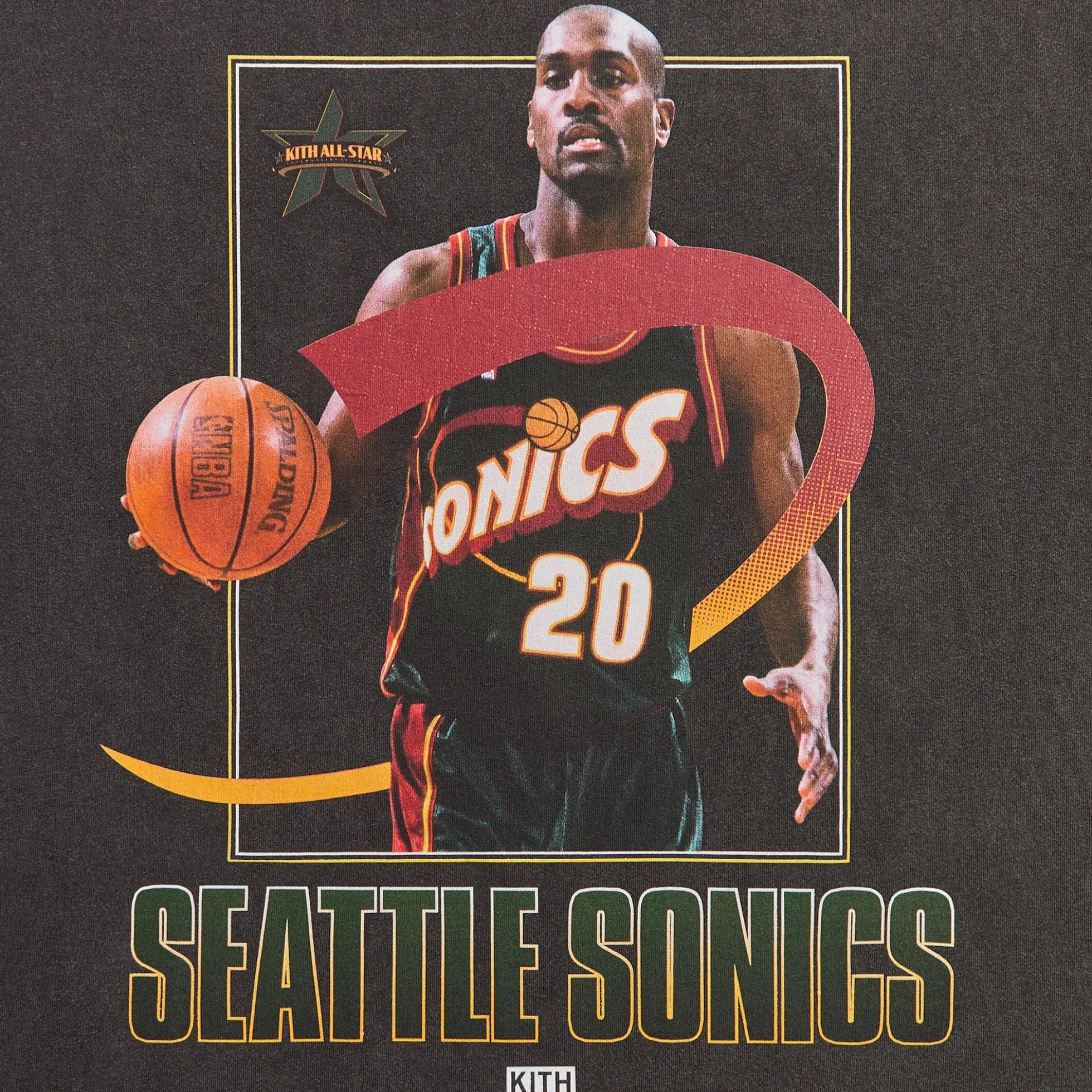 Kith for NBA All-Star Seattle SuperSonics Gary Payton Vintage Tee