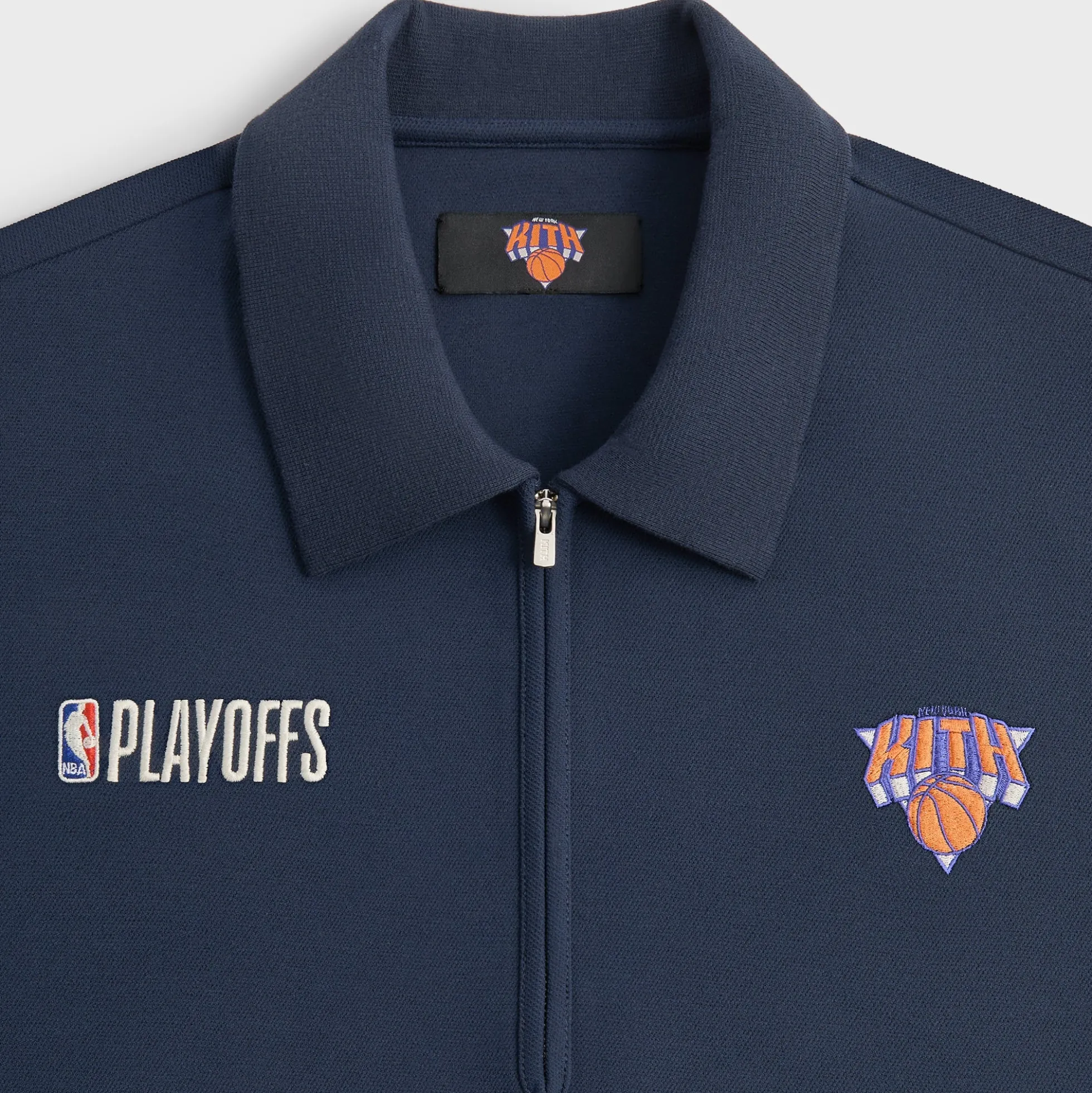 Kith for the New York Knicks Playoffs Zip Front Performance Knit Polo
