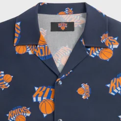 Kith for the New York Knicks Playoffs Thompson Camp Collar Shirt