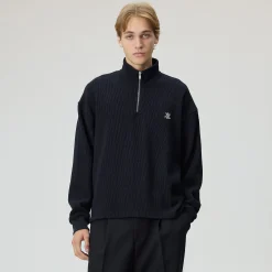 Kith Heavy Crepe Rib Knit Quarter Zip Nelson