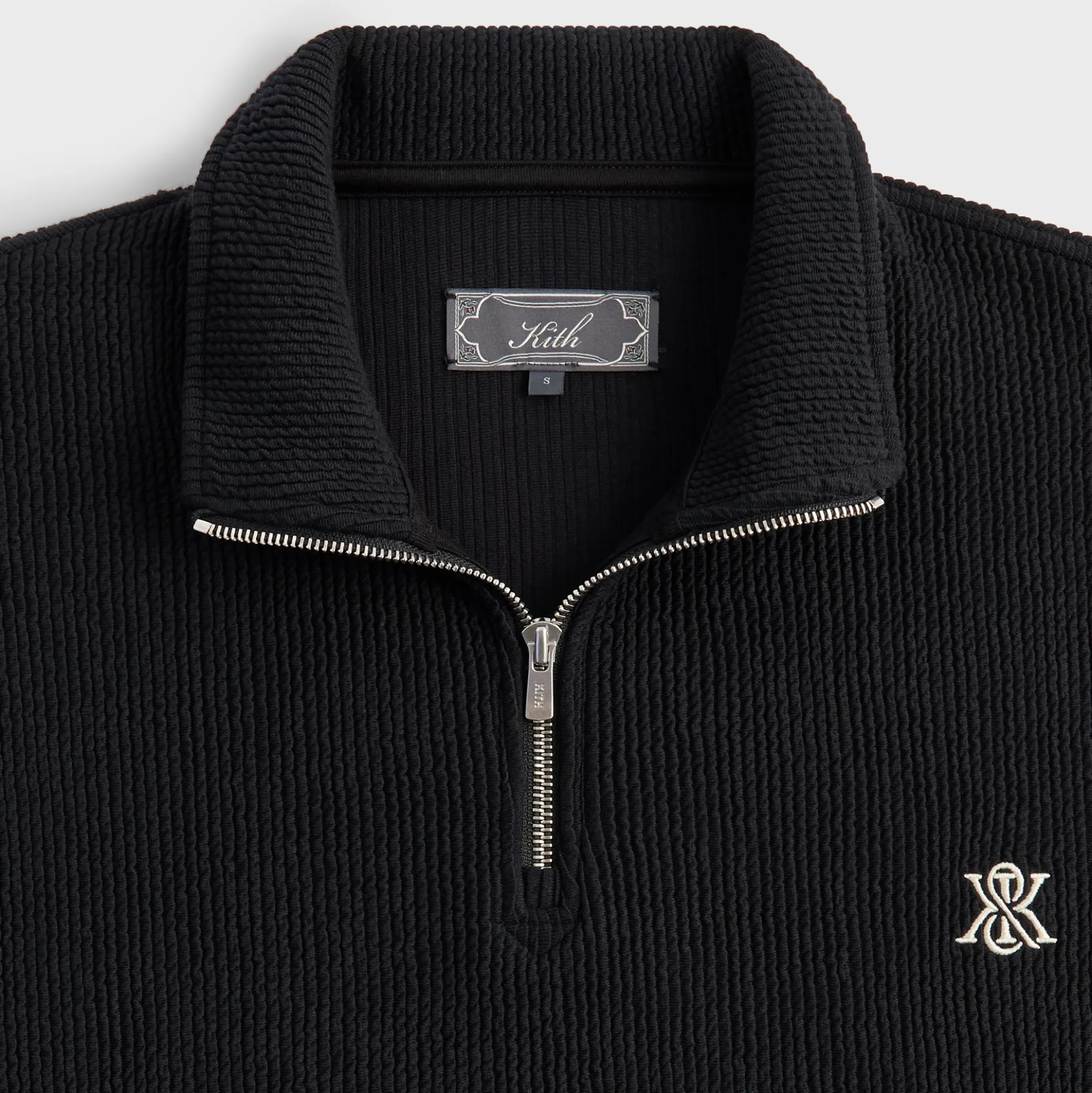 Kith Heavy Crepe Rib Knit Quarter Zip Nelson