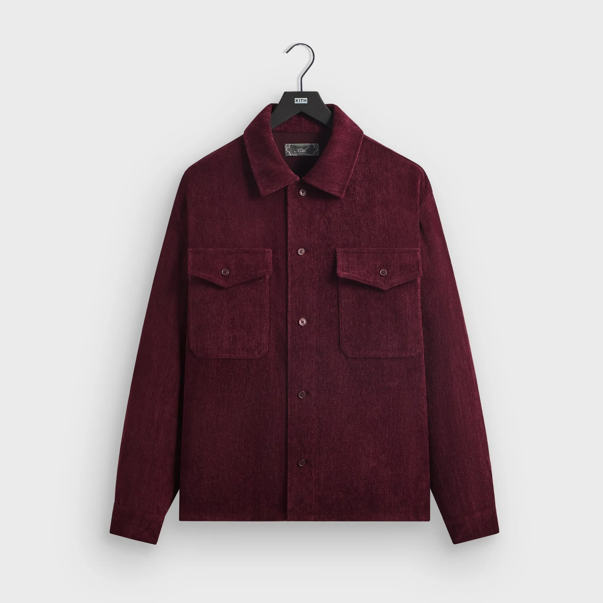 Kith Herringbone Velour Henson Buttondown