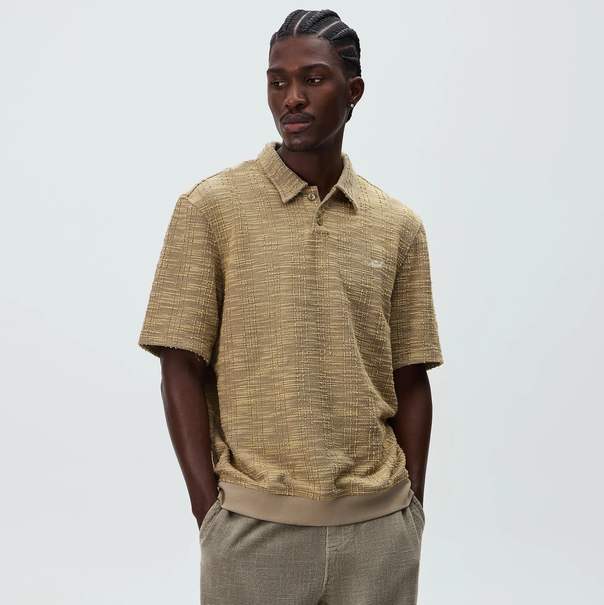 Kith High Twist Tweed Graham Polo