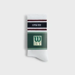 Kith Ivy for Wilson Stripe Logo Crew Socks