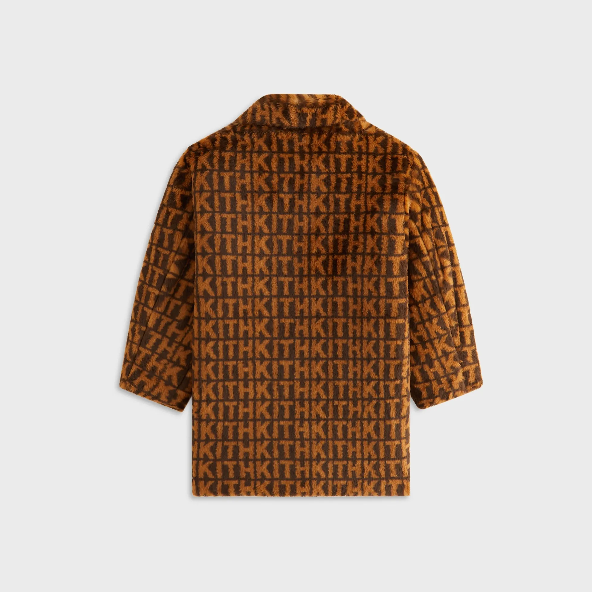 Kith Kids Faux Fur Monogram Royce Coat
