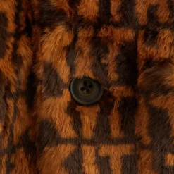 Kith Kids Faux Fur Monogram Royce Coat