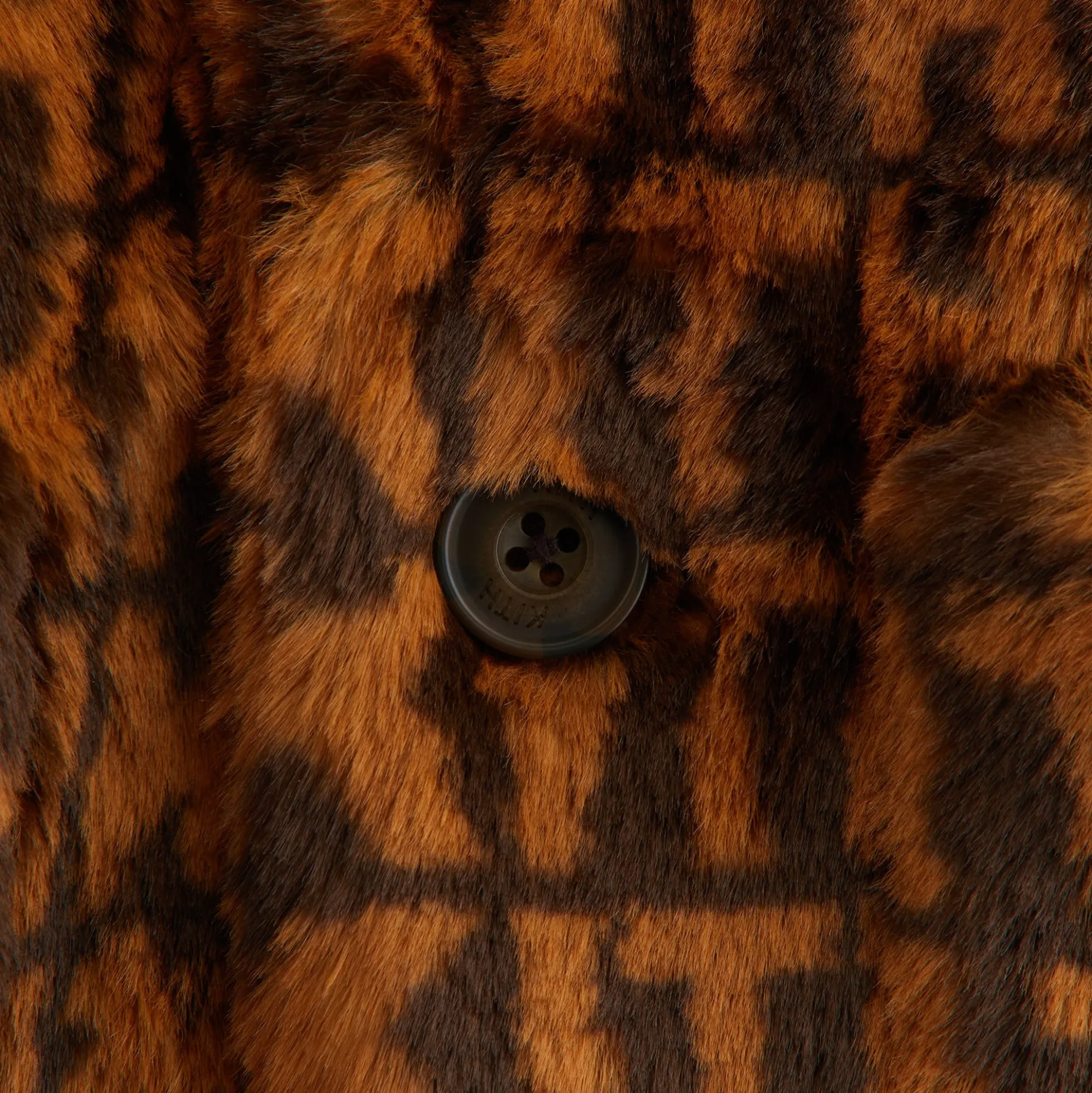 Kith Kids Faux Fur Monogram Royce Coat