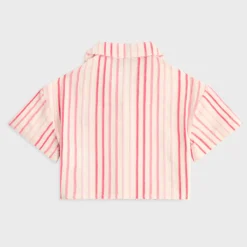 Kith Kids Jayda Chenille Stripe Cropped Shirt