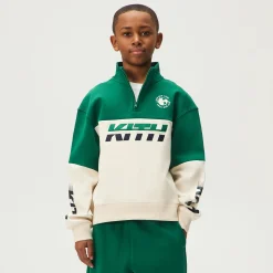Kith Kids Logo Blocked Hunter Quarter Zip