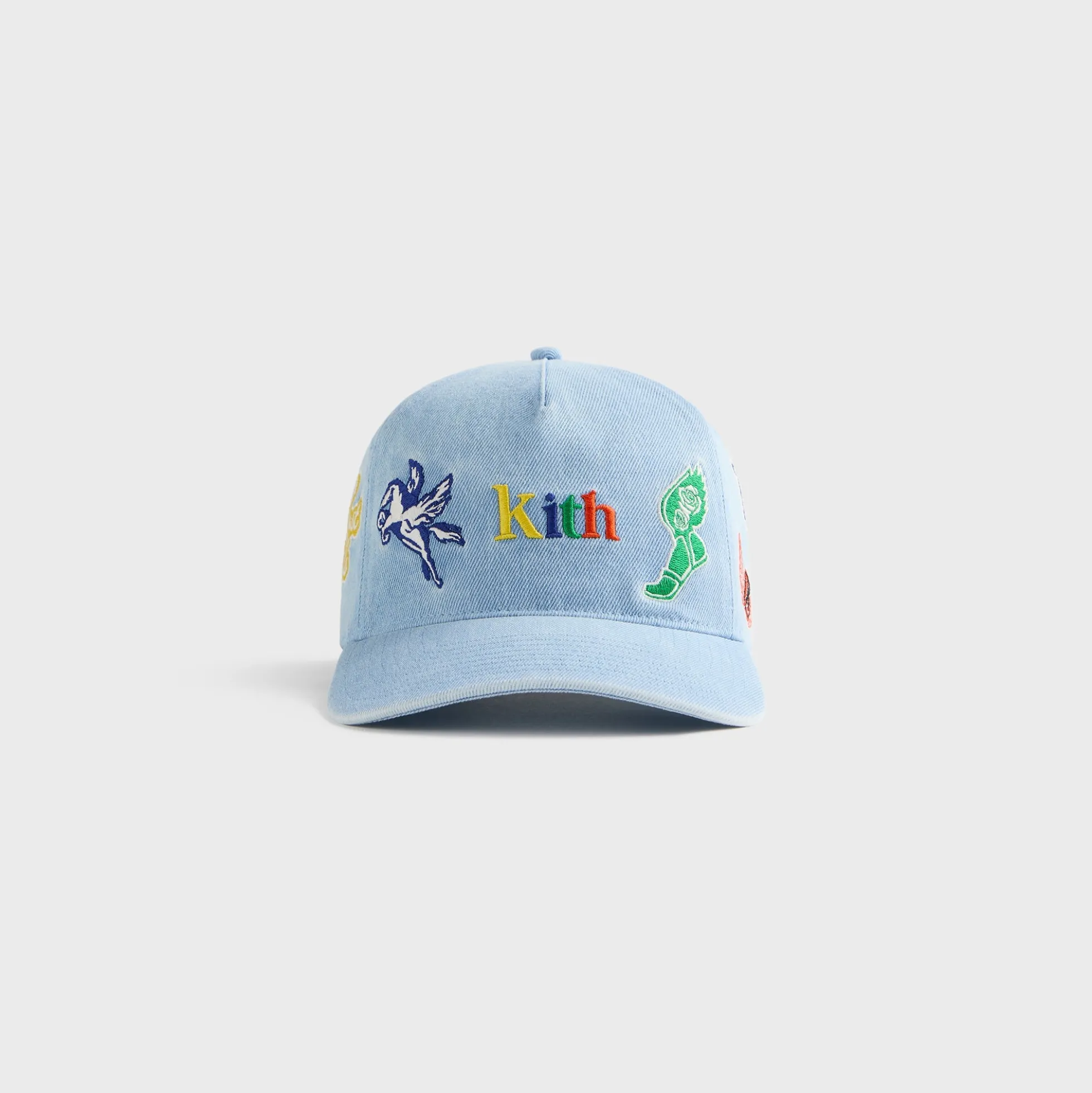 Kith Kids NY to the World Denim Pinch Crown Cap