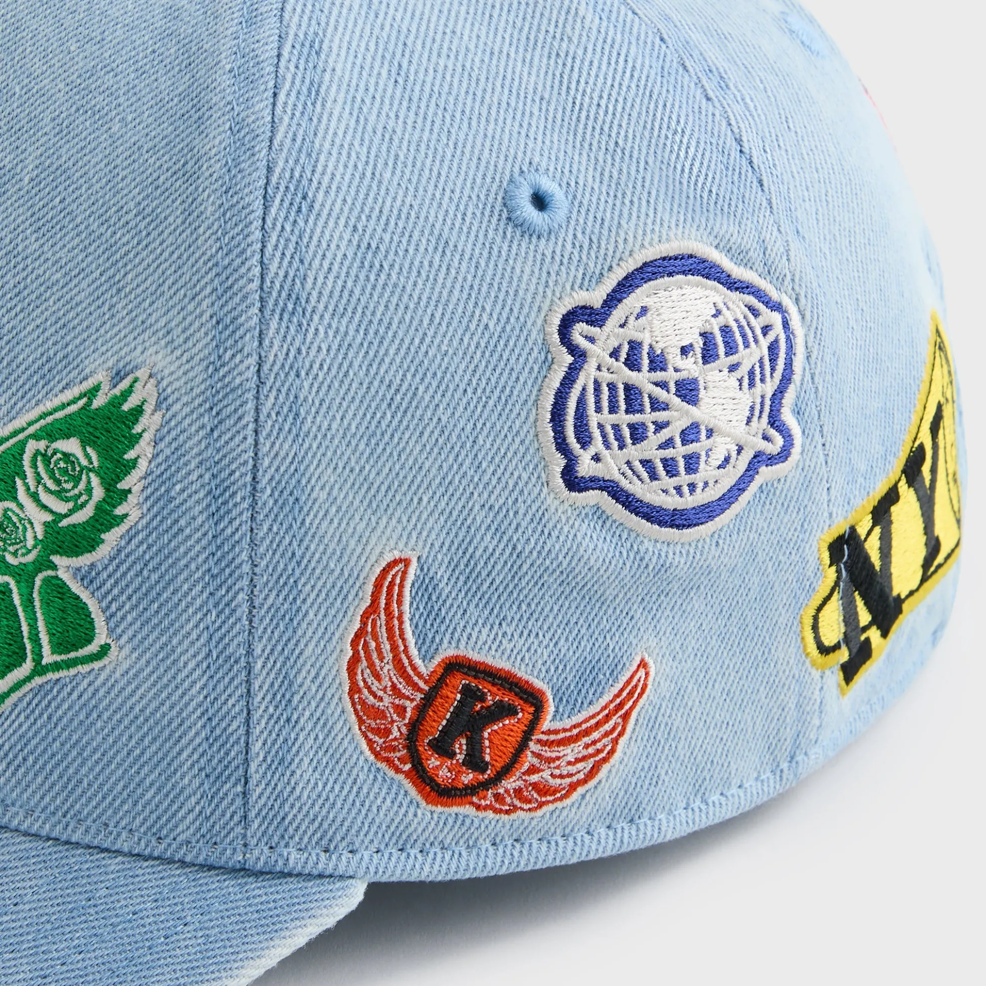 Kith Kids NY to the World Denim Pinch Crown Cap